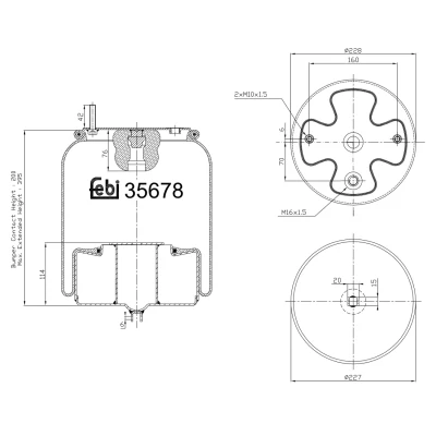 Afbeelding van Febi Bilstein Veerbalg 35678