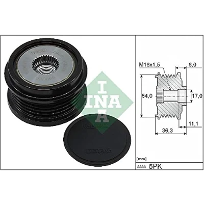 Afbeelding van INA 535 0333 10 Dynamovrijloop Speciaal gereedschap voor montage noodzakelijk