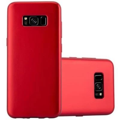 Afbeelding van Cadorabo Hoesje geschikt voor Samsung Galaxy S8 in METALLIC ROOD Beschermhoes gemaakt van flexibel TPU silicone Case Cover