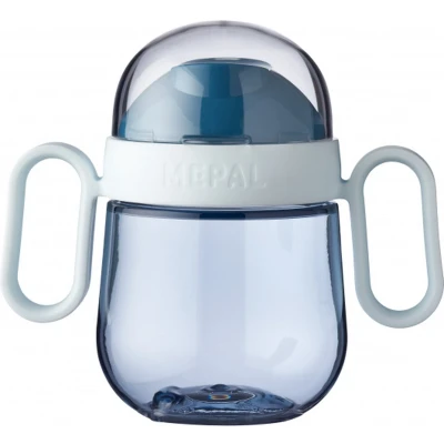 Afbeelding van Mepal Mio antilekbeker 200 ml Makkelijk vast te houden Kinderservies Deep blue