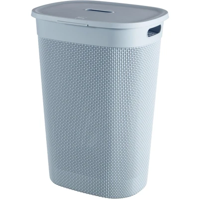 Afbeelding van Curver Filo Wasmand met deksel 55L Blauw/Grijs