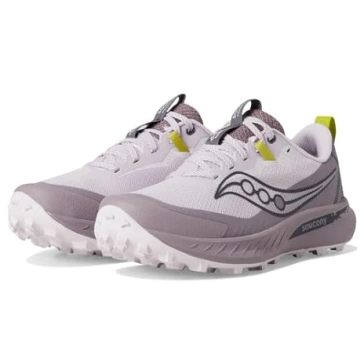 Afbeelding van Saucony Peregrine 15 Trail hardloopschoenen, Dames, Maat: 37, Bloom/quail Textiel/ synthetisch