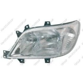 Afbeelding van PRASCO ME9174714 Koplampen Links H1, H3, H7 Transparent wit Met mistlampen voor rechtsrijdend verkeer lamphouder Zonder afregelmotor LWR