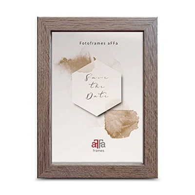 Afbeelding van aFFa frames, Hekla Rechthoekige fotolijst van onderhoudsvriendelijk MDF met acrylglasplaat Sonoma eiken 15 x 21 cm