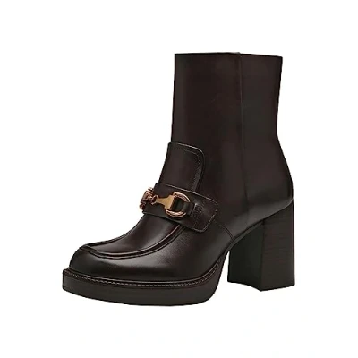 Afbeelding van Tamaris 1 25358 41 Enkellaarzen voor dames, Brandy Suede