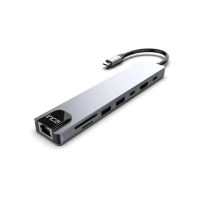 Afbeelding van Inca ITPC 7T interface hub USB Type C 1000 Mbit/s Aluminium