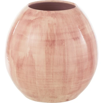 Afbeelding van Jonckheere Collectie Handgeschilderde bloempot keramiek roze large
