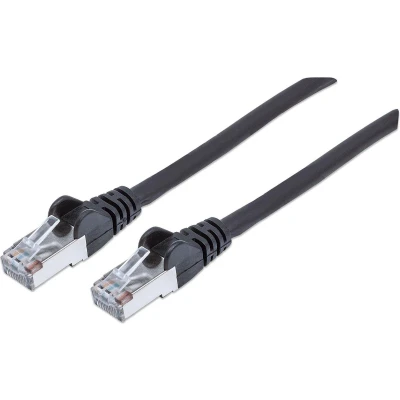 Afbeelding van Intellinet 735667 RJ45 Netwerkkabel, patchkabel CAT 6 S/FTP 7.50 m Zwart Vergulde steekcontacten 1 stuk(s)