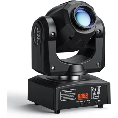 Afbeelding van UKing Led Lyre 50W beweegbare kop DMX 512 discoverlichting 8 Gobo kleuren sono DJ licht 9/11 kanalen voor feest bar Kerstmis theater bruiloft