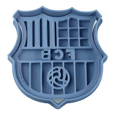 Afbeelding van Cuticuter Voetbal Barcelona koekjes schaal 8 x 7 1,5 cm