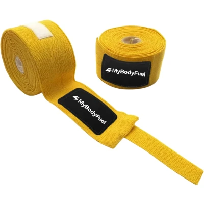 Afbeelding van MyBodyFuel Boxing Wraps Boksbandage Kickboks bandage One Size 500 cm Geel