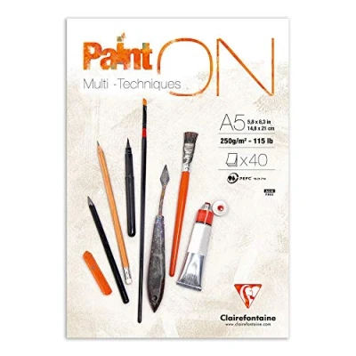 Image de CLAIRFTN PAINT&#039;ON A5 BLANC 40F 250G