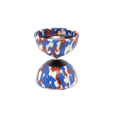 Afbeelding van Mister Babache Diabolo Enkele Harlekijn Medium BLC, JDAM_Gwit, wit/rood/blauw