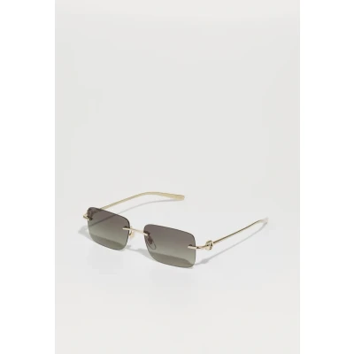 Afbeelding van Gucci Zonnebril goldcoloured/grey, Maat: 55, Gold coloured/grey