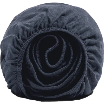 Afbeelding van Yumeko hoeslaken jersey indigo blue 90x210x30