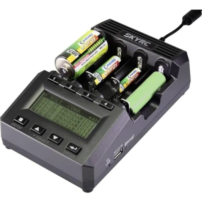 Afbeelding van SKYRC MC3000 Batterijlader Li ion, LiFePO, poly, NiCd, NiMH, NiZn, RAM 10440, 14500, 16340, 16650, 17500, 17670, 18490, 18500, 18650, 22650, 26500, 26650,