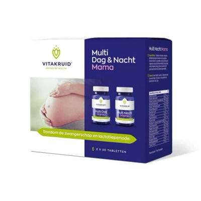 Afbeelding van Vitakruid Multi Dag &amp; Nacht Mama Tabletten 2x30st