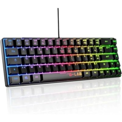 Afbeelding van Toetsenbord The G Lab KEYZ HYDROGEN Wit Qwerty Spaans