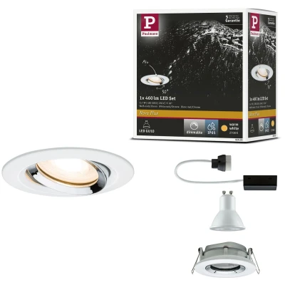 Afbeelding van Paulmann LED Nova 7W zwenk IP65 wit/chr GU10 O93mm