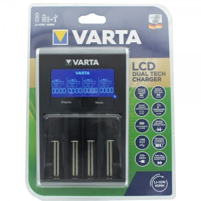 Afbeelding van Varta Dual Tech oplader voor Li ion batterijen en NiMH AA, AAA