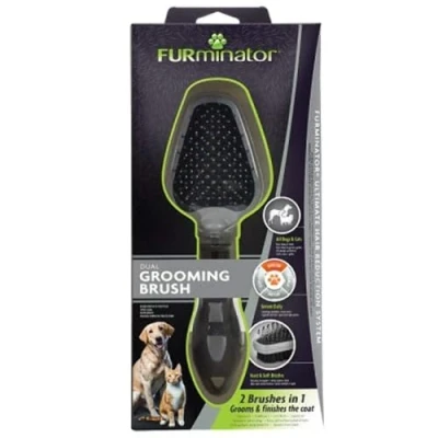 Image de FURMINATOR Brosse A double Face Peigne : Démêle les poils lisse et lustre le pelage Chiens Chats Conçu Recommandé par des Professionnels Sans Bisphénol