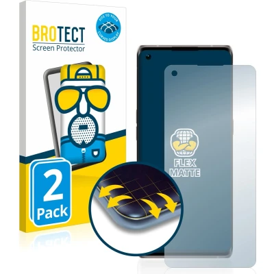 Afbeelding van BROTECT Screenprotector voor Oppo Find X3 Neo Folie Beschermfolie matte volledig dekking (2 Stuks)