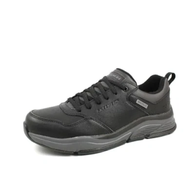 Afbeelding van Skechers Sportieve veterschoenen, Heren, Maat: 40, Black Leer en imitatieleer