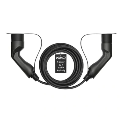 Afbeelding van Deltaco e Charge EV 1215 Oplaadkabel Elektrische Auto Type 2/Type 2 32A 5 m