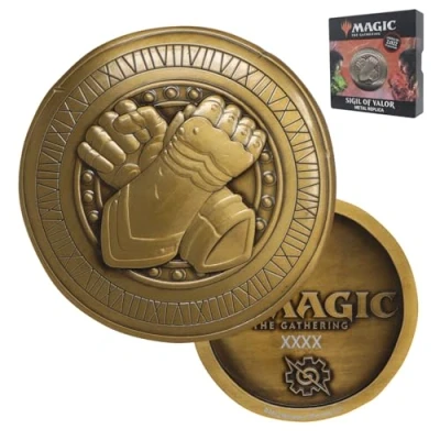 Afbeelding van FaNaTtik Magic The Gathering Verzamelobject Replica Medallion Sigil of Valour Limited Edition Goudkleurig