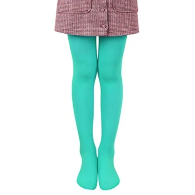 Afbeelding van L&amp;K II Kinderpanty&#039;s Klassieke Danspanty met Voet Zachte Comfortabele Kousen Elastische Panty in verschillende kleuren 27251, Enkel groen pakket