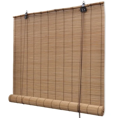 Afbeelding van Rolgordijn 80x160 cm bamboe bruin