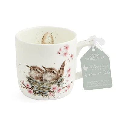 Afbeelding van Wrendale Designs Feather Your Nest Royal Worcester Bird Mok Keramische