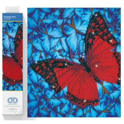 Afbeelding van Diamond Dotz® Butterfly Red Painting (38x38 cm)