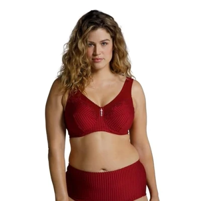 Image de Ulla Popken Entlastungs bh, Cup C g Femme Soutien gorge, Mahogany, 120F