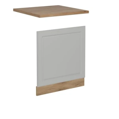 Afbeelding van Vicco Voorpaneel vaatwasser R Line, Wit Landhuis/Krachtige Eik goud, 60 cm , WB