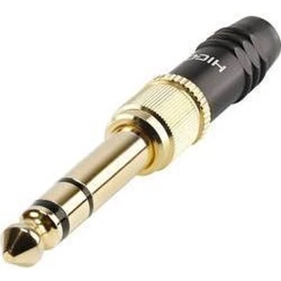 Afbeelding van Hicon HI J3563S Jackplug 3.5 mm Stekker, recht Aantal polen: 3 Zwart 1 stuk(s)