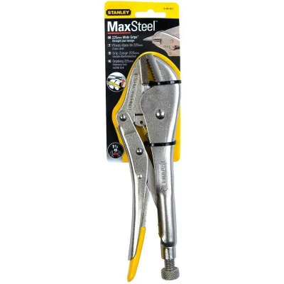 Image de STANLEY 0 84 811 pince de préhension à mâchoires droites 225mm (L) 50mm (mâchoires)