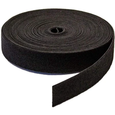 Afbeelding van Allteq Klittenband Kabelbinder 13mm breed Zwart 1 meter