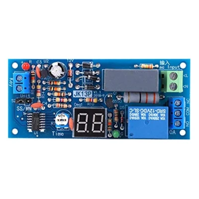 Afbeelding van Relaismodule, timer AC220 V, 10 A/250 VAC, A/30 VDC uitgang, instelbare vertragingsrelais, vertragingsrelais (1 99 sec/1 mins)