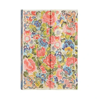 Afbeelding van Peking Opera Embroidery Pear Garden (Peking Embroidery) Mini 12 month Day at a time Hardback Dayplanner 2025 (Wrap Closure)