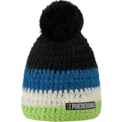 Afbeelding van Poederbaas Classic Colorful Unisex Muts (maat: One Size, Zwart,multicolor)
