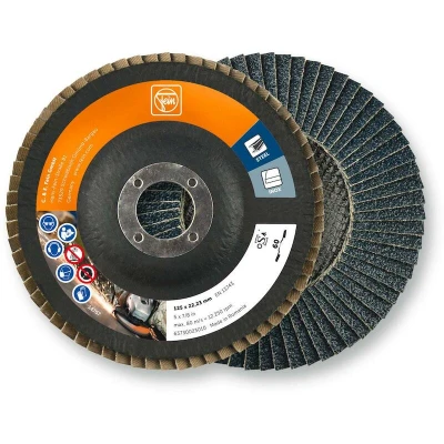 Image de FEIN 63730023010 disque à lamelles conique, 125 mm x 22,23 mm, grain 60 (10 pièces)
