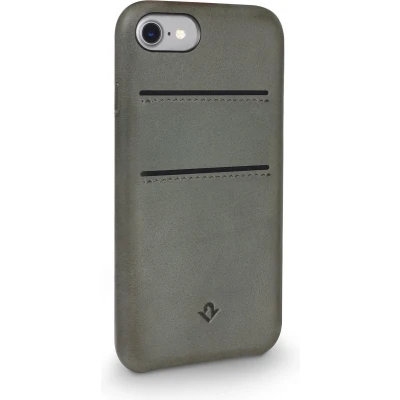 Afbeelding van Twelve south, Ontspannen leren hoesje Geschikt voor Apple iPhone 7/8, Groen