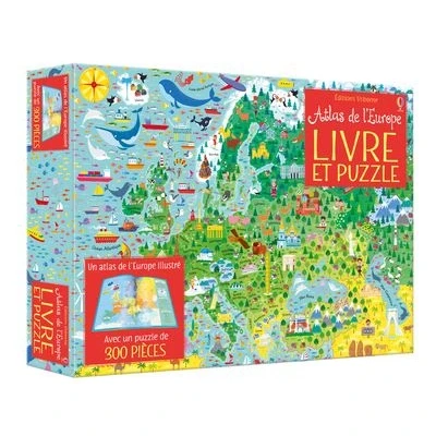 Image de Coffret Atlas de l&#039;Europe (Livre et puzzle)