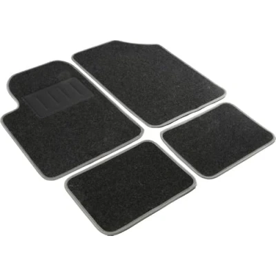 Afbeelding van START ESSENTIAL 9709 Vloermatset Textiel, PVC, PU (Polypropyleen) voor en achter 4 grijs, zwart