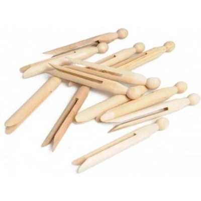 Afbeelding van La droguerie ecologique Wasknijpers Houten Pins 25st