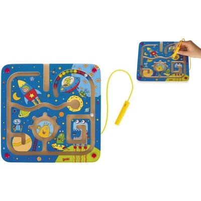 Afbeelding van Goki Magnetische Doolhof Spel Ruimtevaart