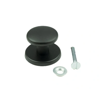 Afbeelding van AMI voordeurknop 60mm bolrond 160/60 deurdikte 38/45mm zwart 739601