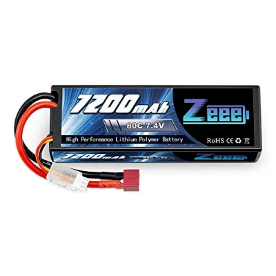 Afbeelding van Zeee 2s lipo accu 7200 mAh 7,4 V 80 C RC accu, met Deans T stekker, voor Evader BX Auto Truck LKW Truggy Hobby