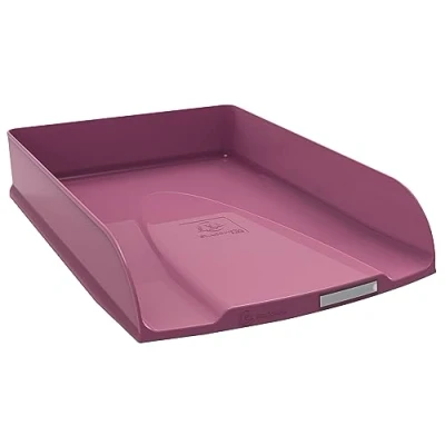 Afbeelding van Exacompta Ref. 11138D Set van 6 brievenbakjes COMBO STYLI Skandi voor documenten in A4+ formaat afmetingen 34x25x6.5 cm etikethouder geschikt 500 vel oudroze kleur